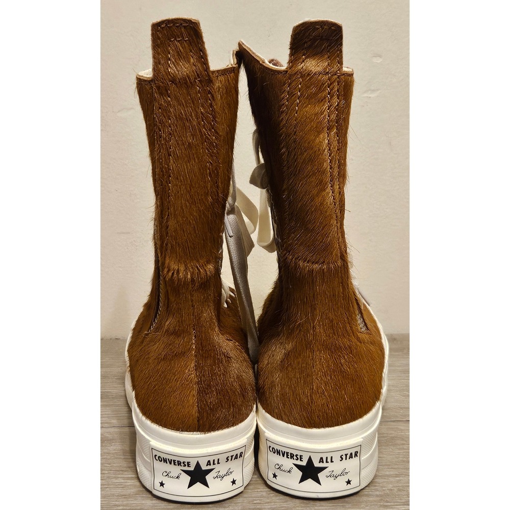 Converse Chuck Taylor 70 Plus X Hi Platform Brown Calf Hair Boots A13831C Size 6 - Picture 5 of 9